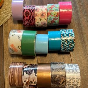 15 rolls used duck tape, $19